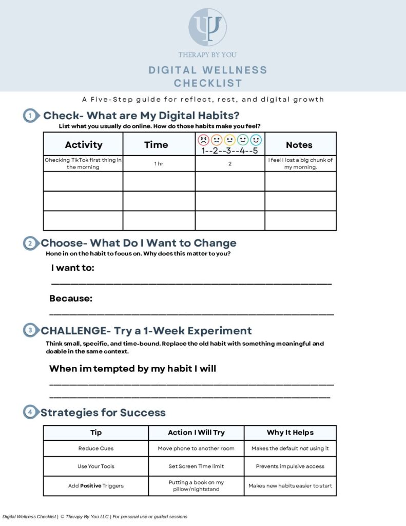 Caption for Digital Wellness Guide