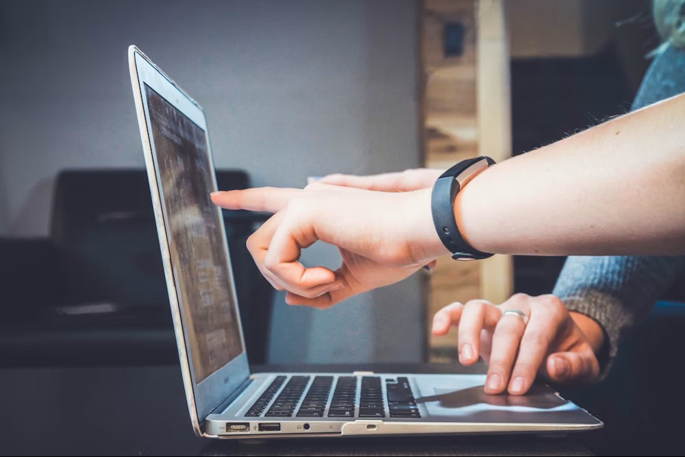 People connecting through technology and social media on their phones and devices